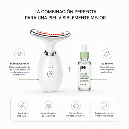 Masajeador Facial EMS Reafirmante Antiage para Papada, Rostro y Cuello